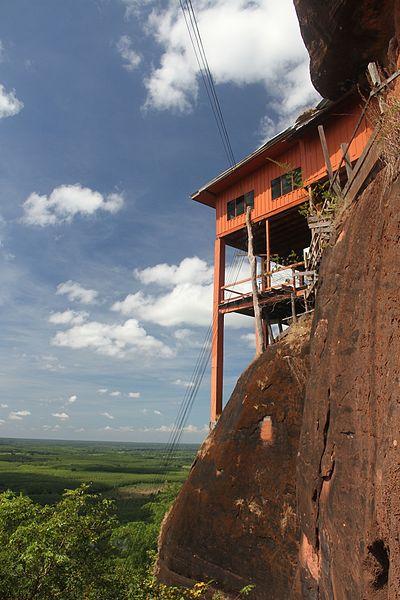 View of a cliff side at Phu Thok