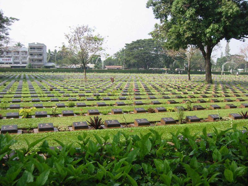 A World War II cemetery in Kanchanaburi