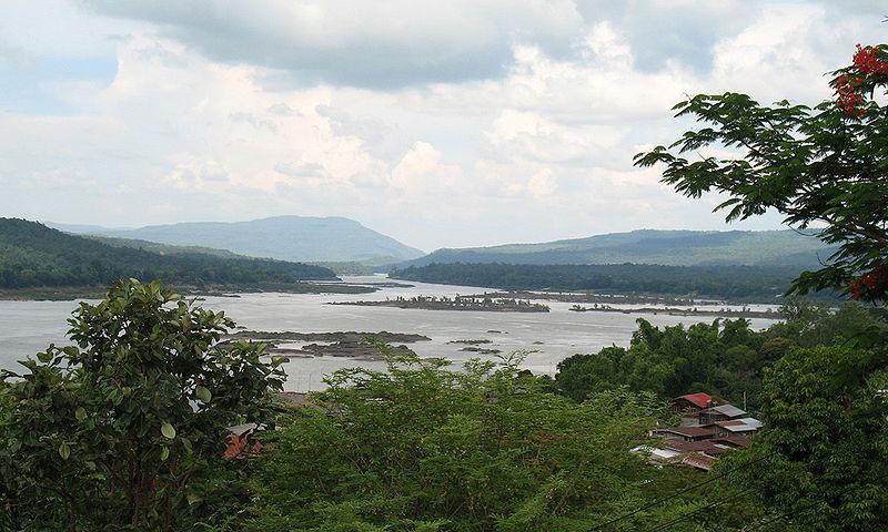 The Mun River joining the Mekong